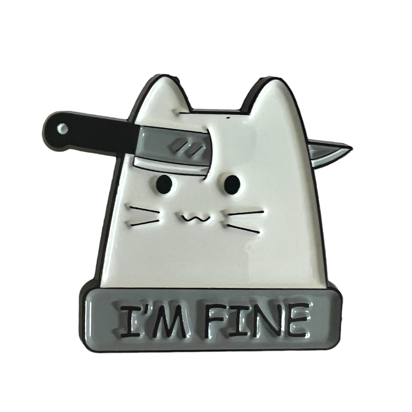 Pin — Cats Dark Humour Series  SPIRIT SPARKPLUGS ‘I’m Fine’  