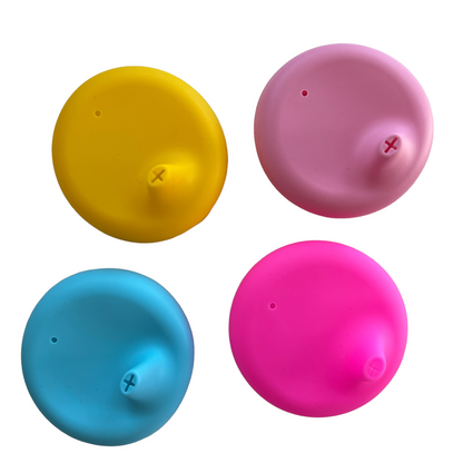 🎨 Silicone Sippy Cup Lid Mobility & Accessibility SPIRIT SPARKPLUGS Assorted  
