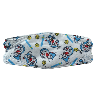 Three Panel Disposable Kids Masks Characters Masks SPIRIT SPARKPLUGS White Doraemon  