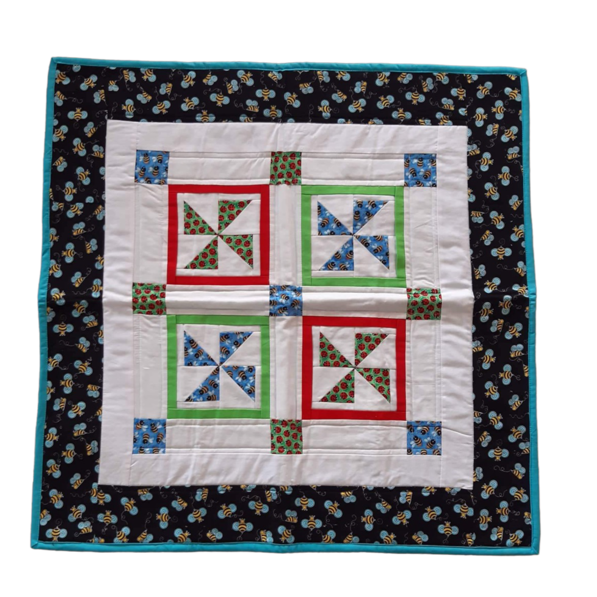 Carseat Capsule Quilt Swaddling & Receiving Blankets Splash Quilting Patterned / Black Boxed  