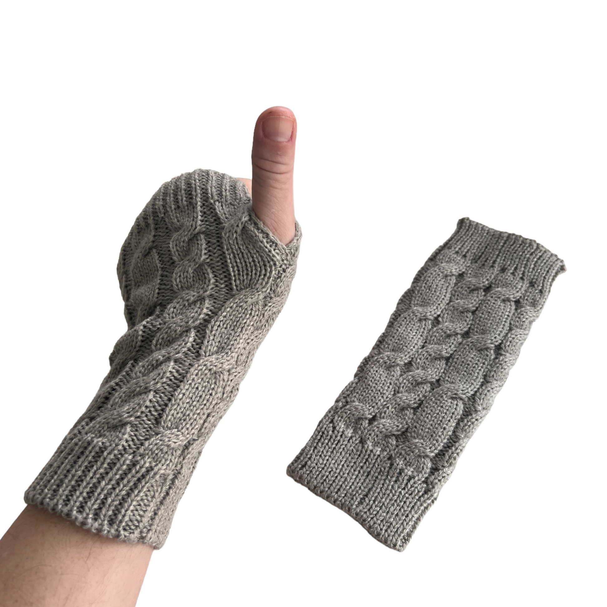 Hand Knitted Wrist Warmers Gloves & Mittens SPIRIT SPARKPLUGS   