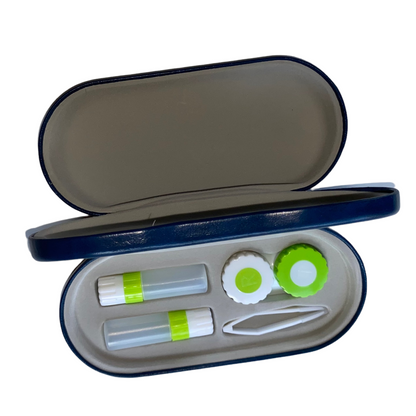 2-In-1 Contact Lens Glasses Case  SPIRIT SPARKPLUGS Blue  
