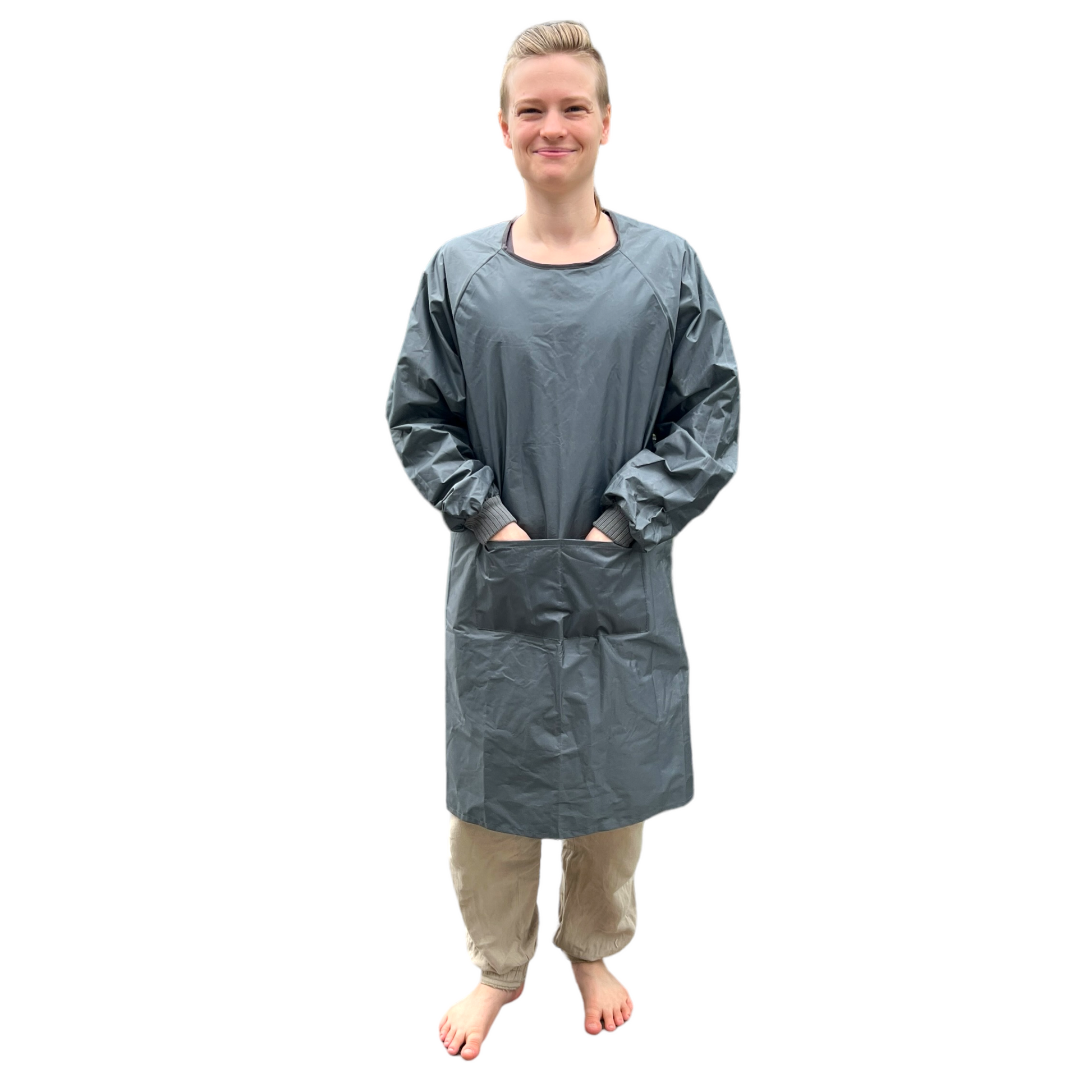 ✍🏻✝️📎 Full Length Sleeve Long Apron / Clothing Protector  SPIRIT SPARKPLUGS   