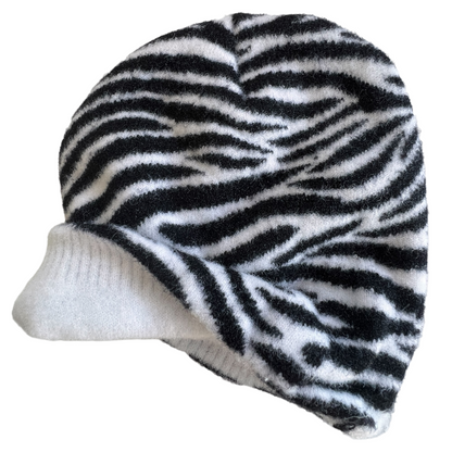 Super Soft Panama Zebra Beanie  SPIRIT SPARKPLUGS   