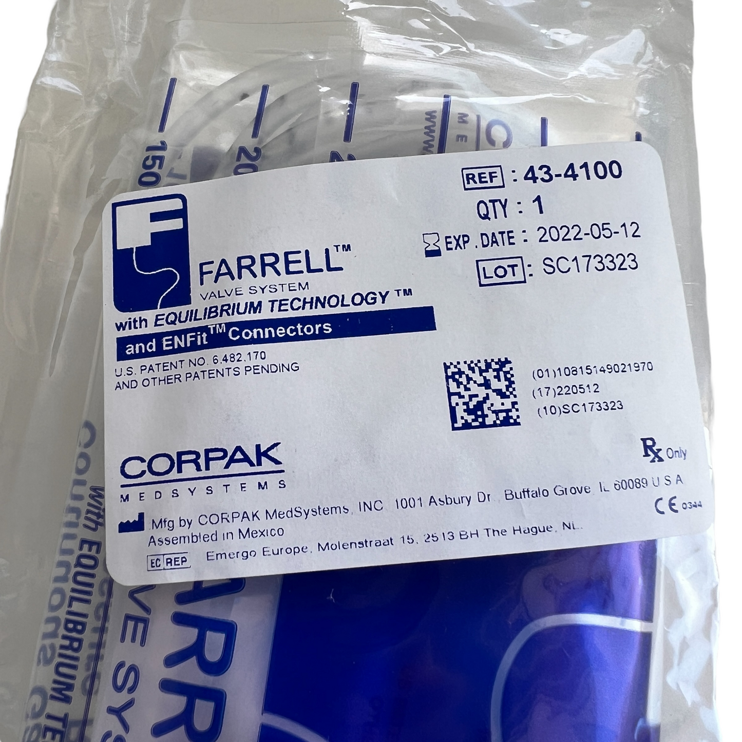 ⚖️ FARRELL* Bag — Gastric Pressure Relief Valve System (ENFit Compatible) Medical Supplies Kylee & Co   