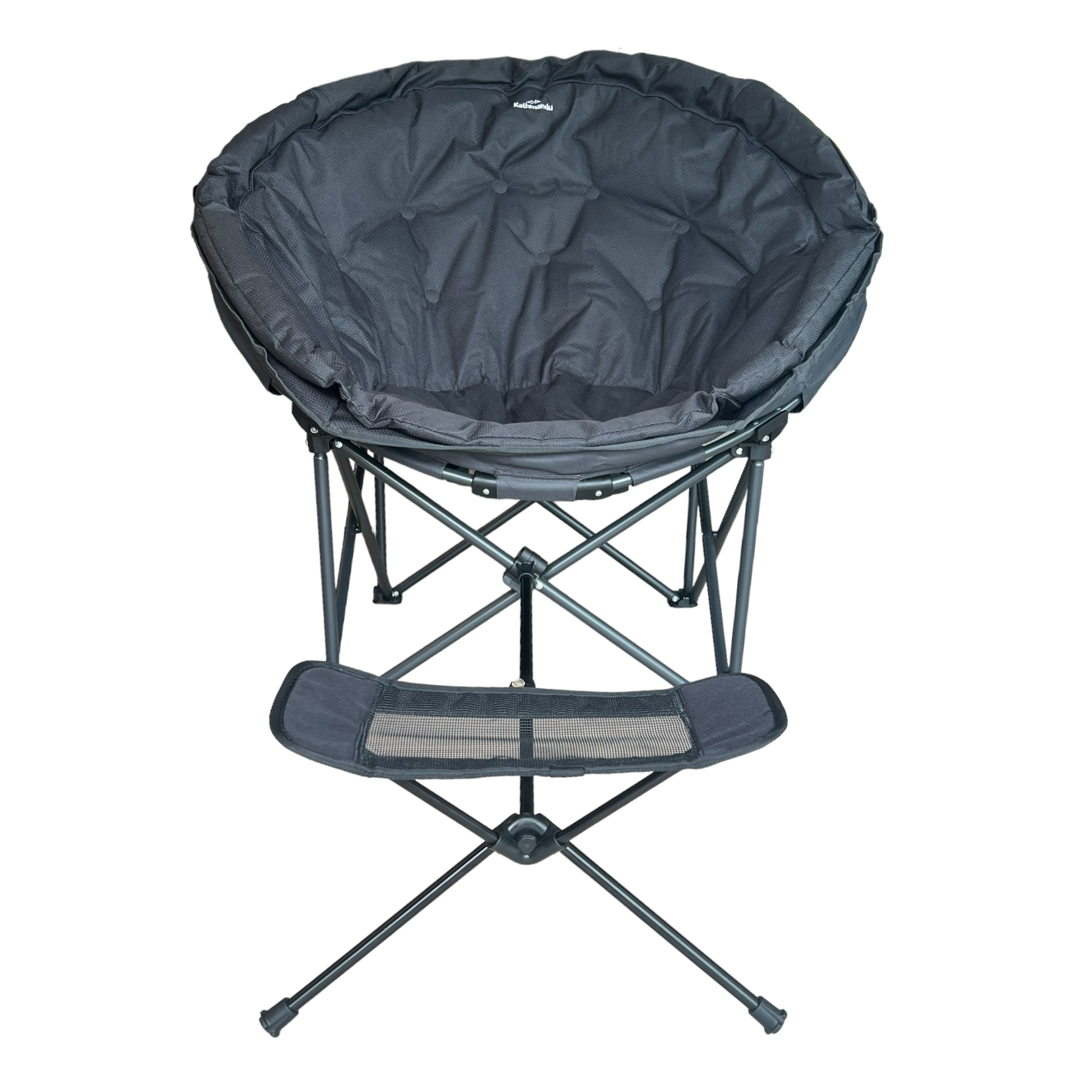 Camping chair with leg rest deals