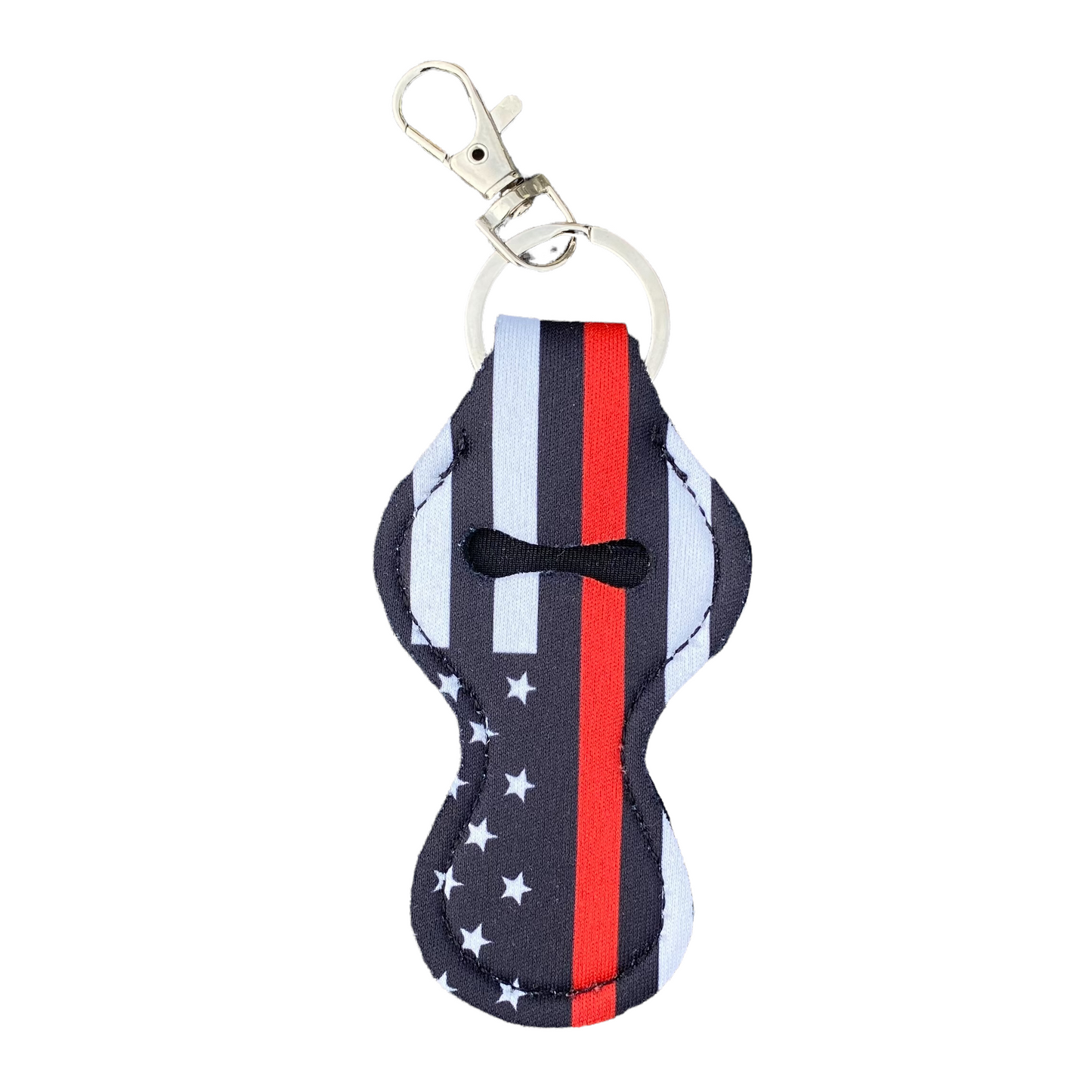 Keyring — Lipstick/Chapstick Holder Keychains SPIRIT SPARKPLUGS American Flag  