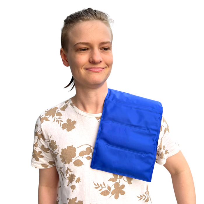 Reusable Ice Pack —  with elastic strap (leg, arm, ribs, spine, etc)