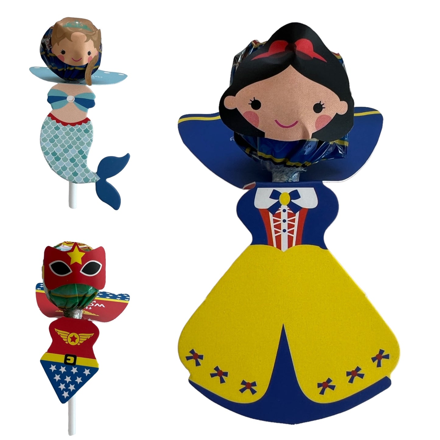 Kids Lollipop Cartoon Figurines Party Favors SPIRIT SPARKPLUGS Assorted Figurines (Princesses)  
