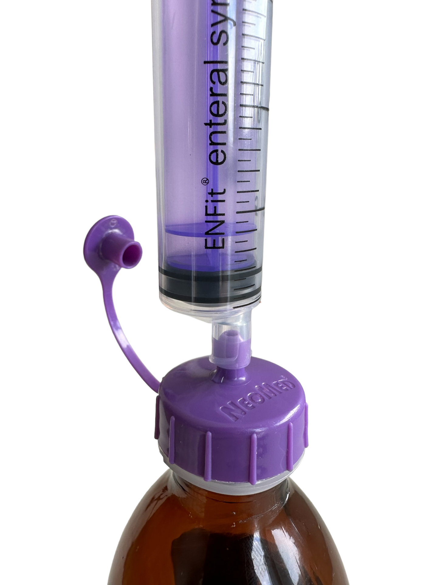 Medication Bottle Syringe Adapter Caps — Avanos (ENFit Compatible)