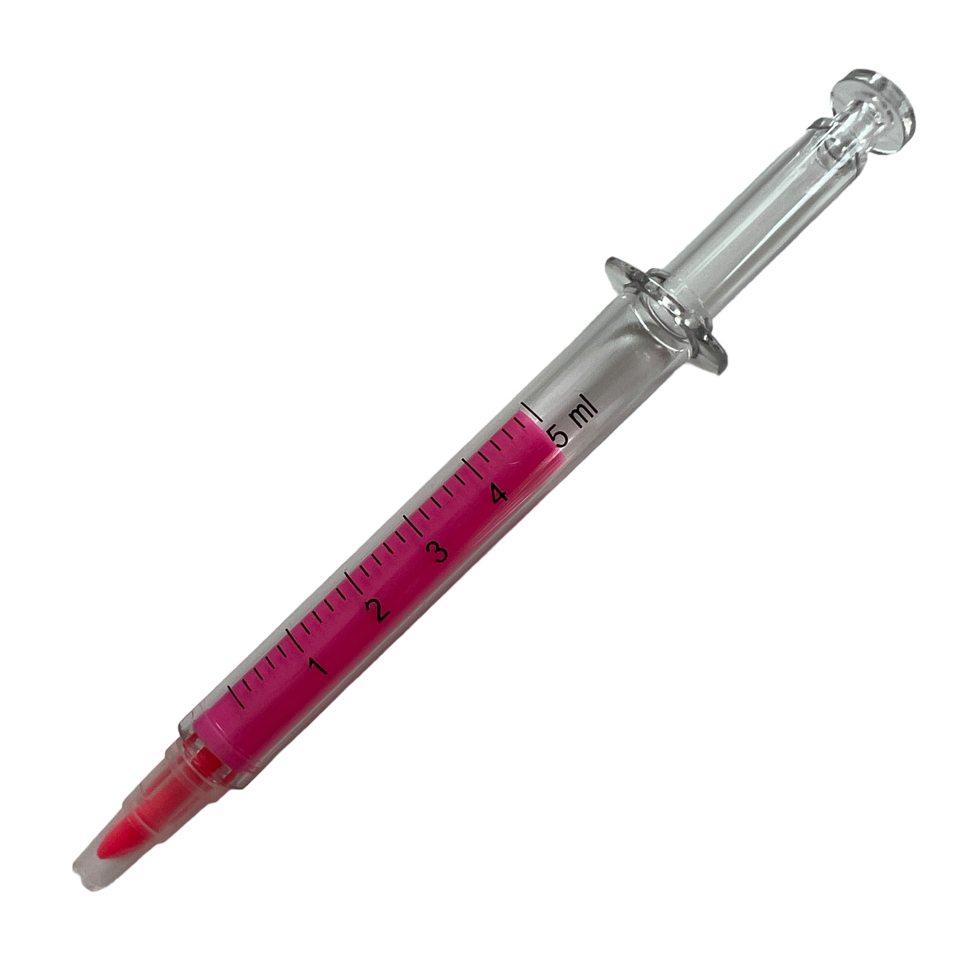 Syringe Highlighter Pens  SPIRIT SPARKPLUGS Pink  