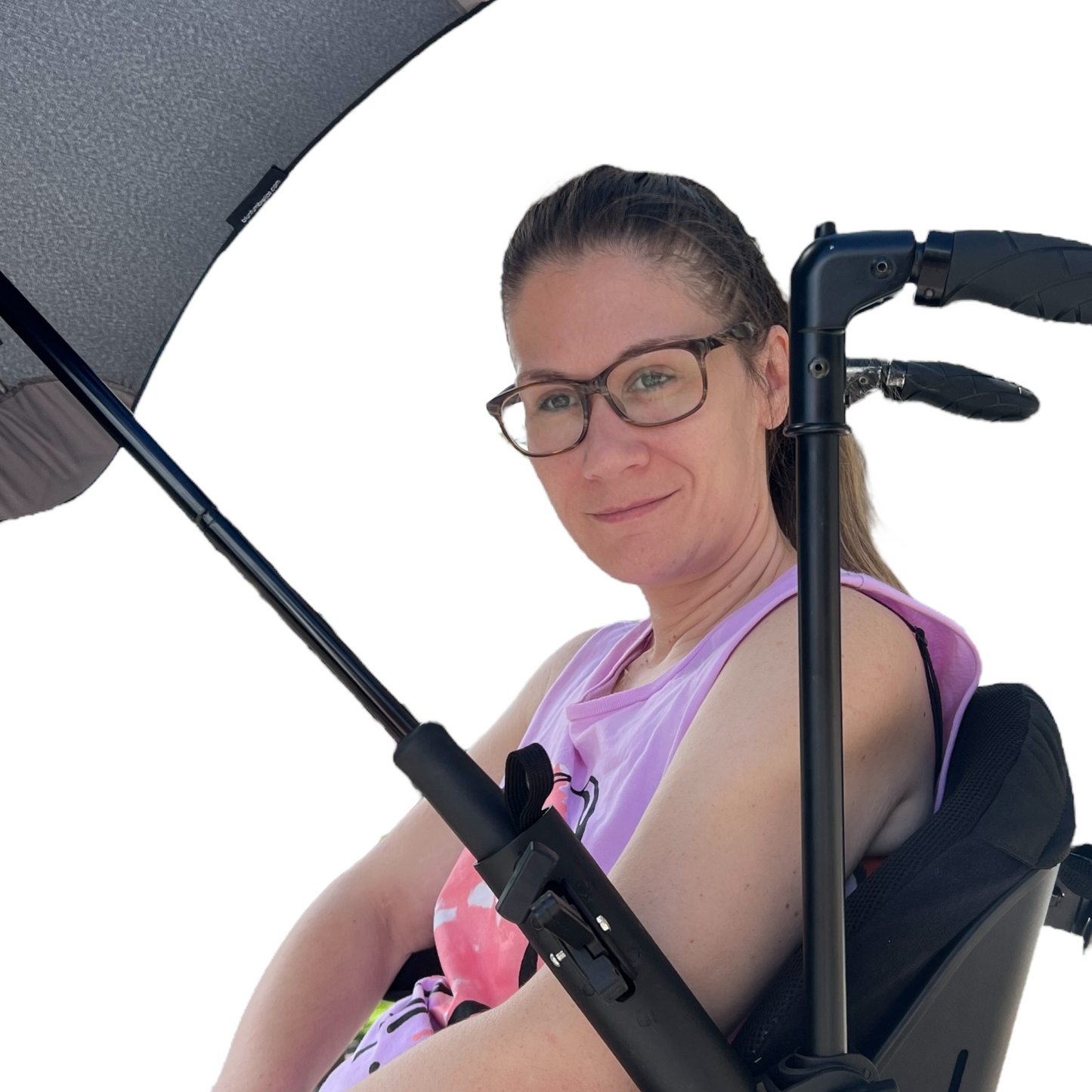 Mobility Aid — Plastic Umbrella Clamp