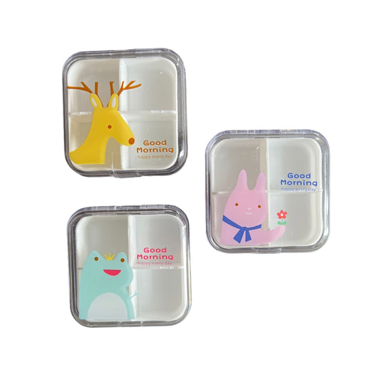 Travel Medication Container - 4 compartment Medical SPIRIT SPARKPLUGS   